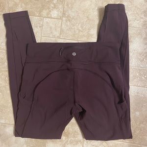 Maroon Size 8 Lululemon leggings